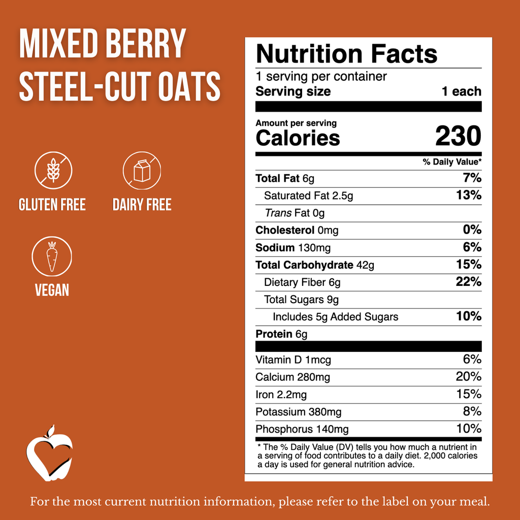 Mixed Berry Steel-Cut Oats