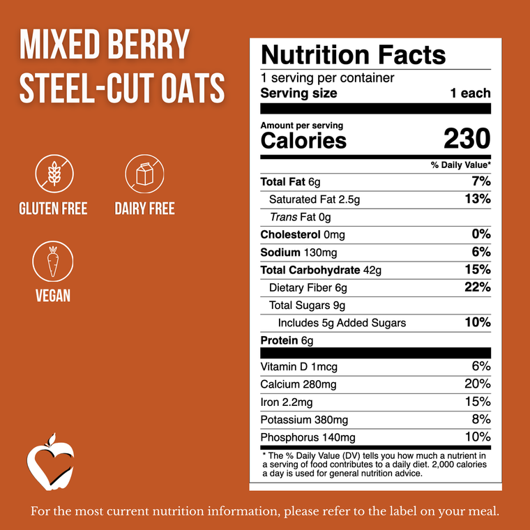 Mixed Berry Steel-Cut Oats