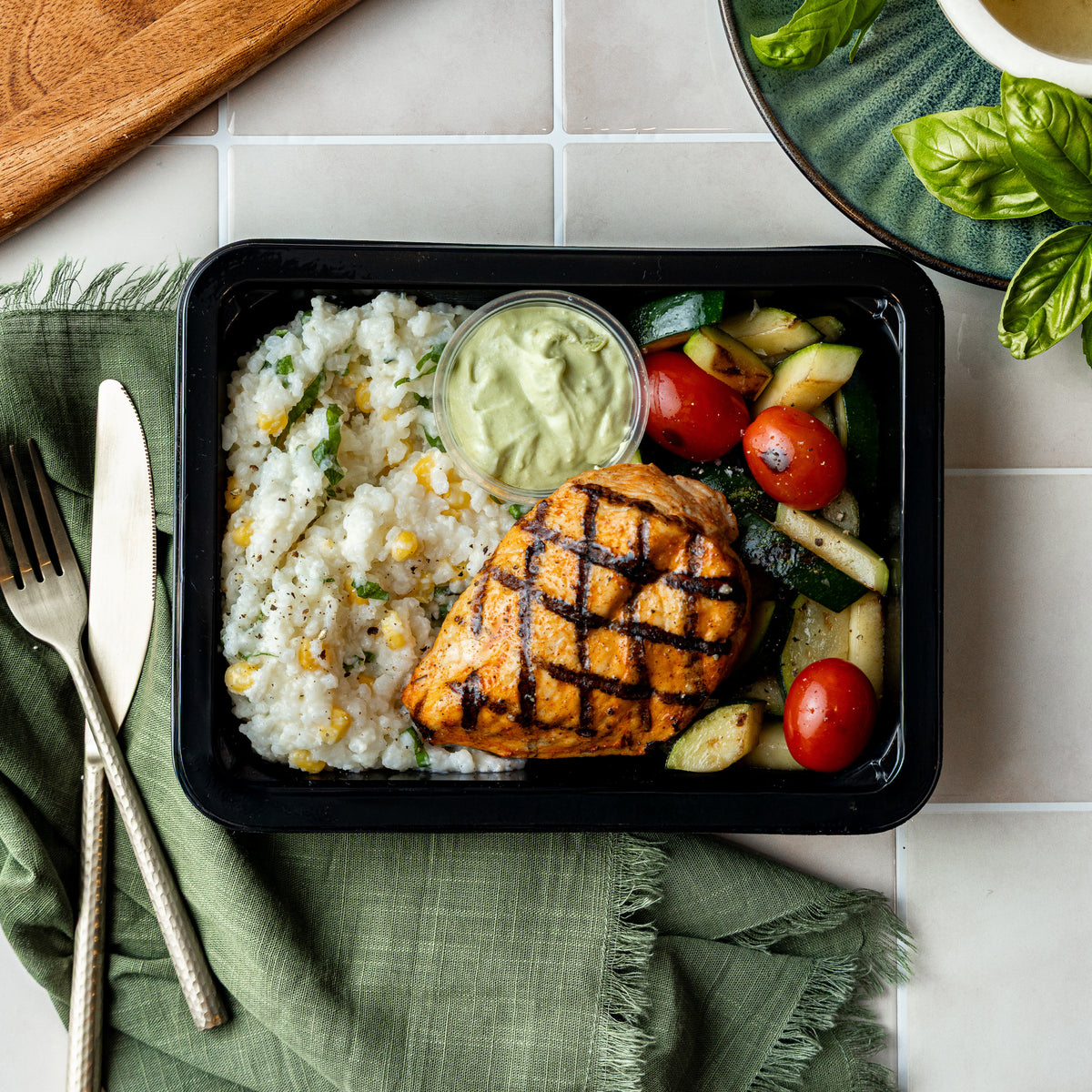 Blackened Chicken & Sweet Corn Risotto