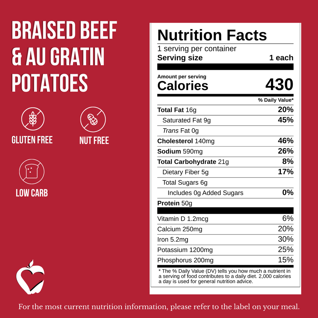 Braised Beef & Au Gratin Potatoes