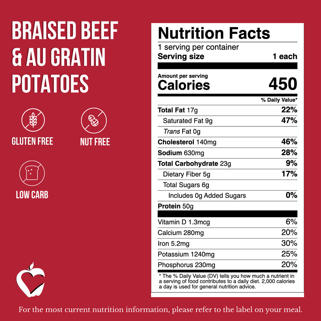 Braised Beef & Au Gratin Potatoes