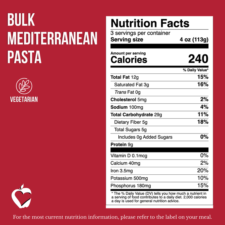 Bulk Mediterranean Pasta