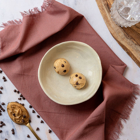 Bolas de masa para galletas de mantequilla de maní 