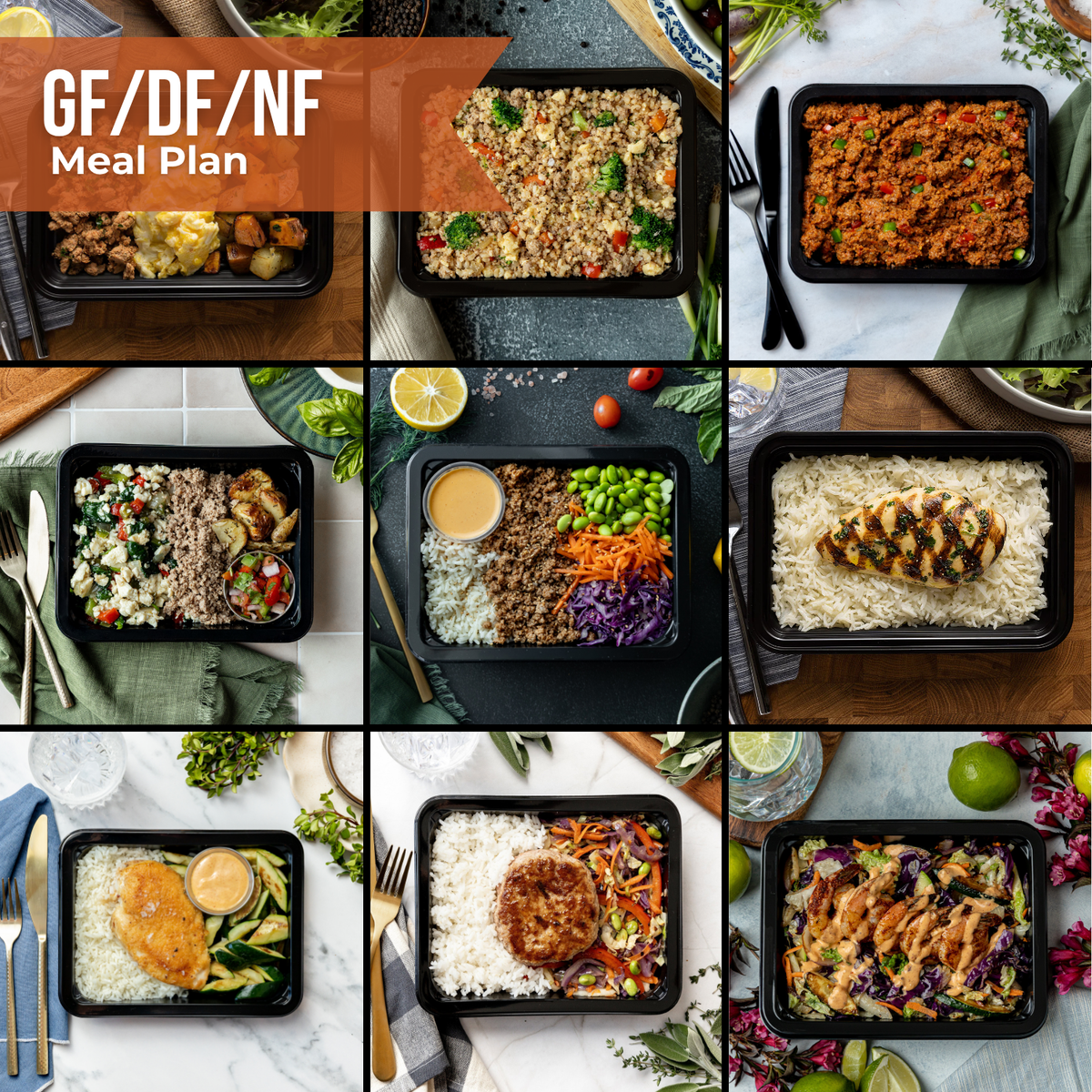 Gluten Free, Dairy Free, & Nut Free Meal Plan