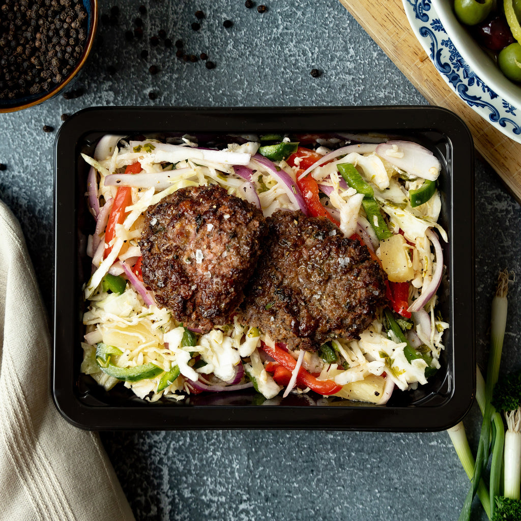 Mediterranean Beef & Pineapple Slaw