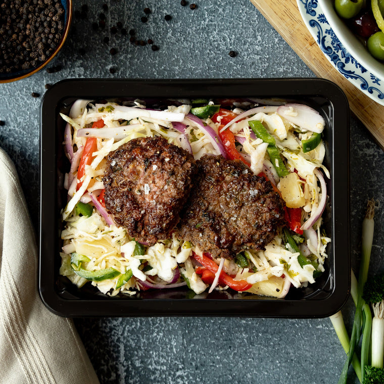 Mediterranean Beef & Pineapple Slaw