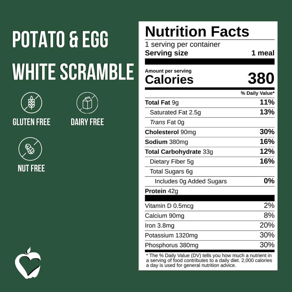 Potato & Egg White Scramble
