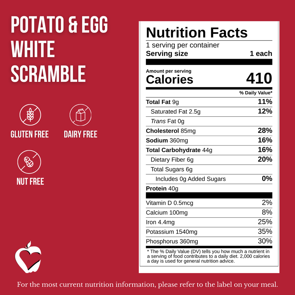 Potato & Egg White Scramble