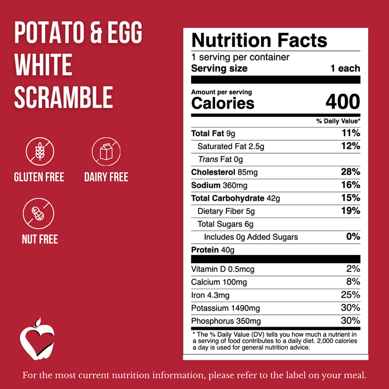 Potato & Egg White Scramble
