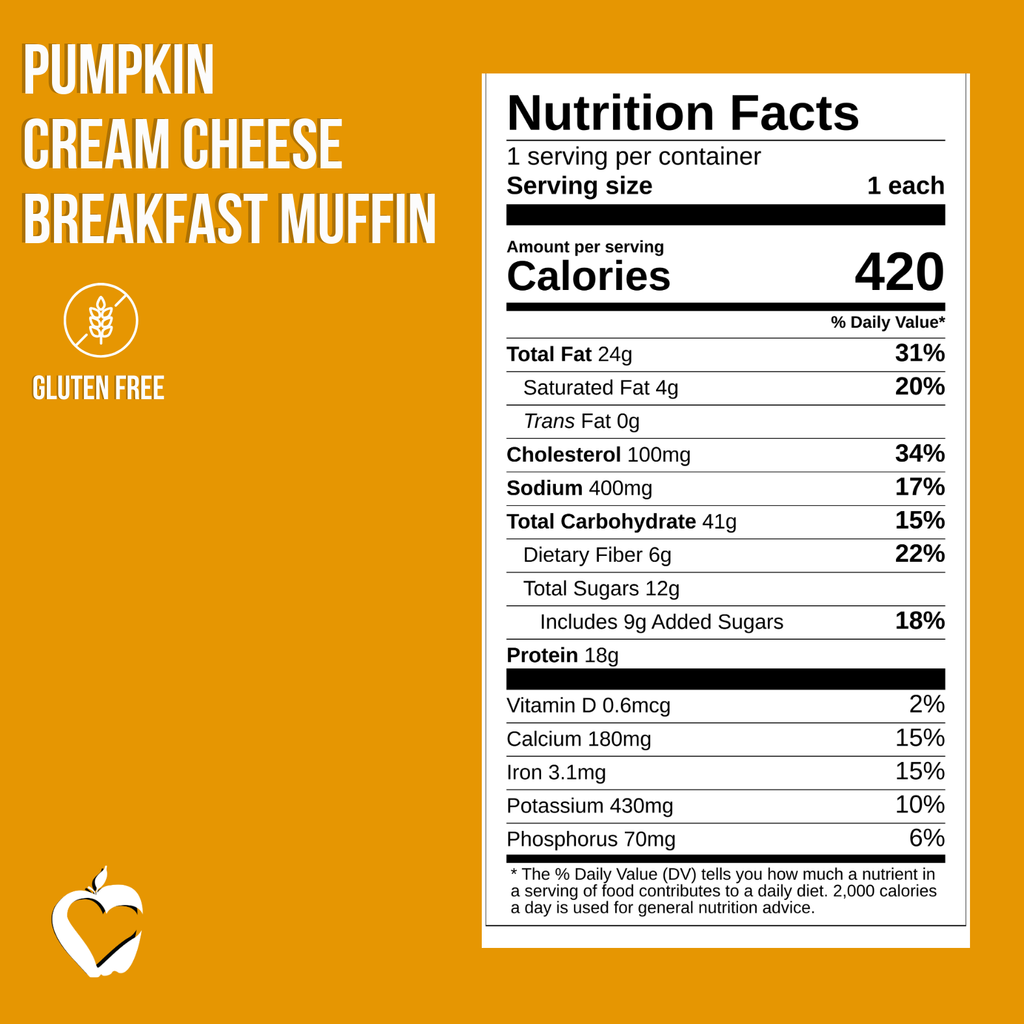 Pumpkin Cream Cheese Breakfast Muffin