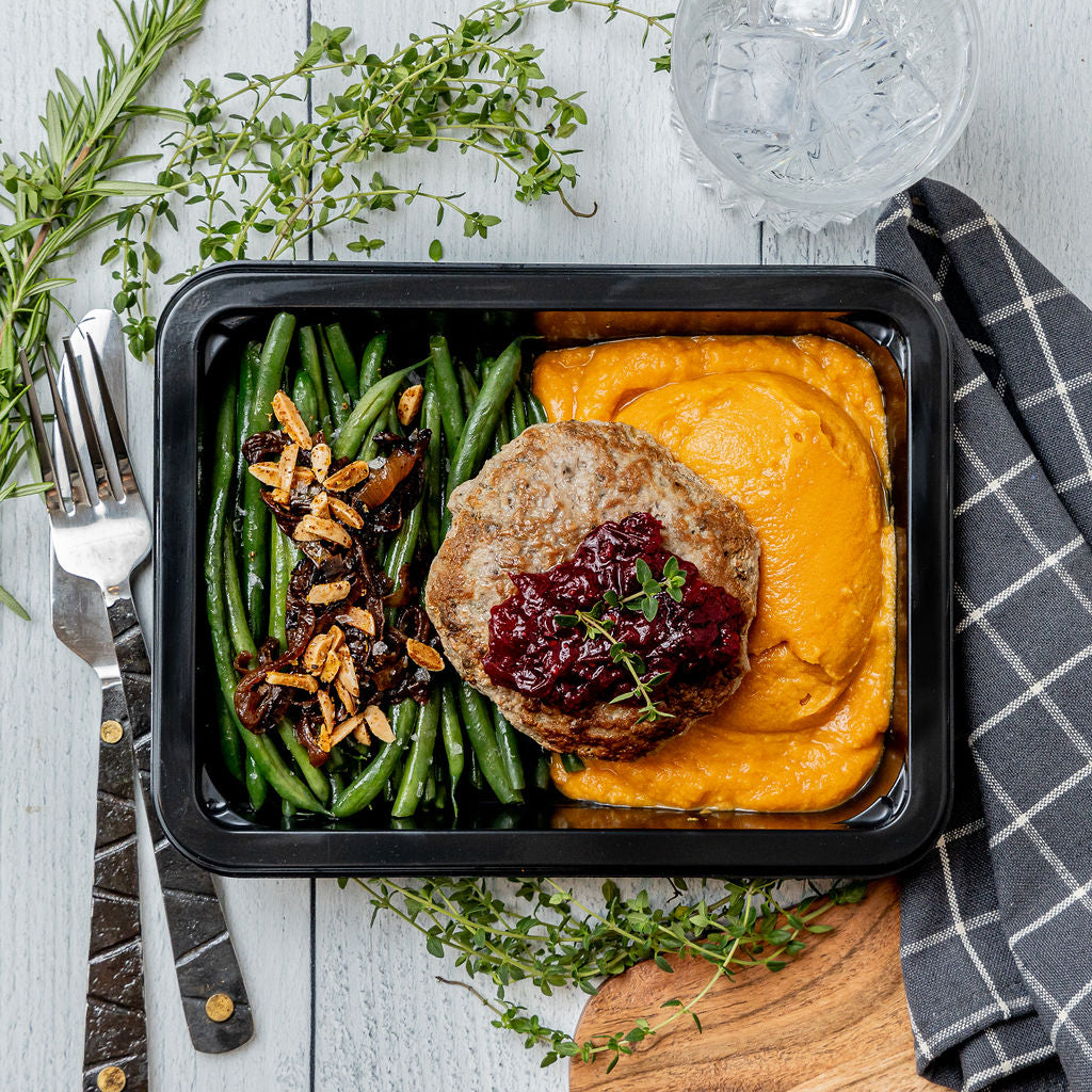 Turkey Burger & Butternut Mash