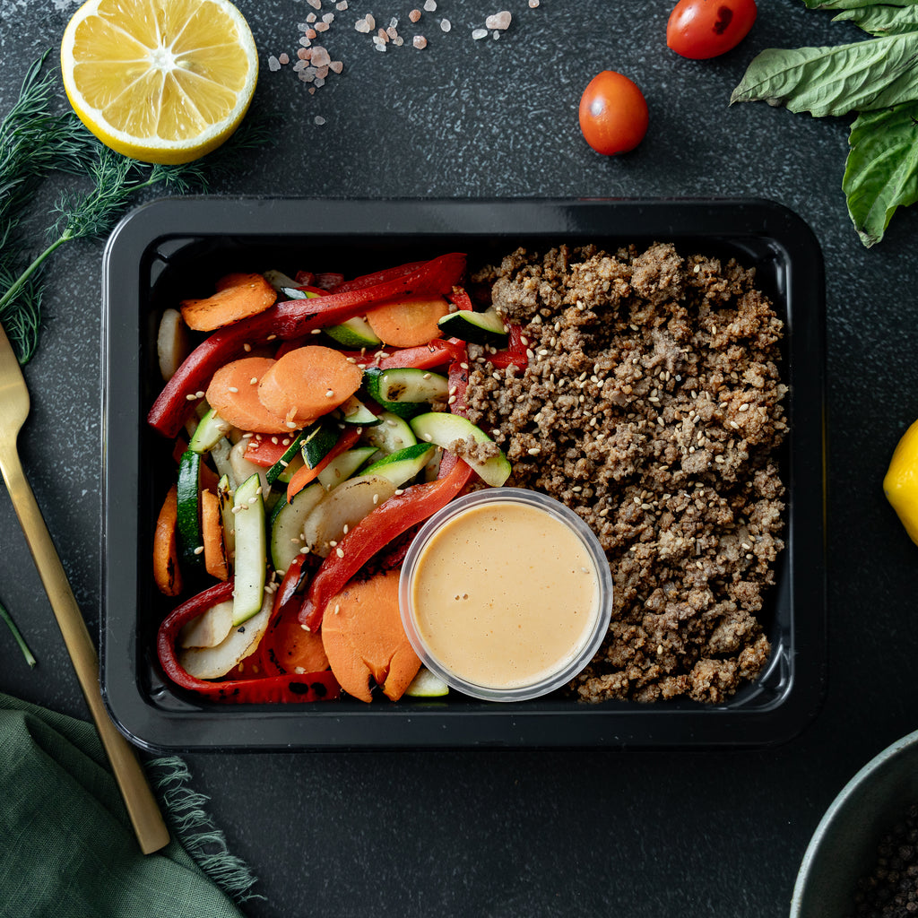 Garlic Ginger Beef & Stir Fry Veggies