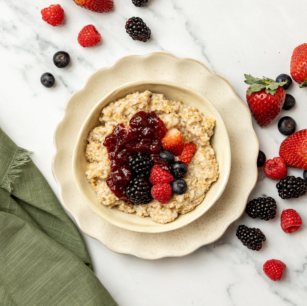 Mixed Berry Steel-Cut Oats