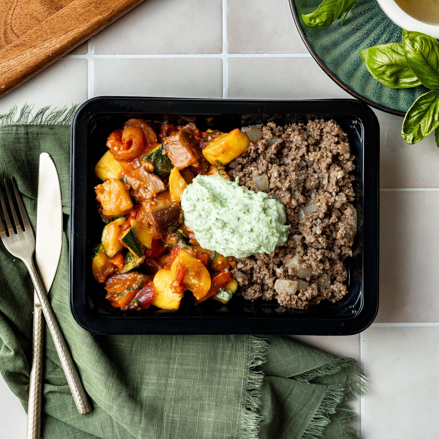 Carne de res y brócoli