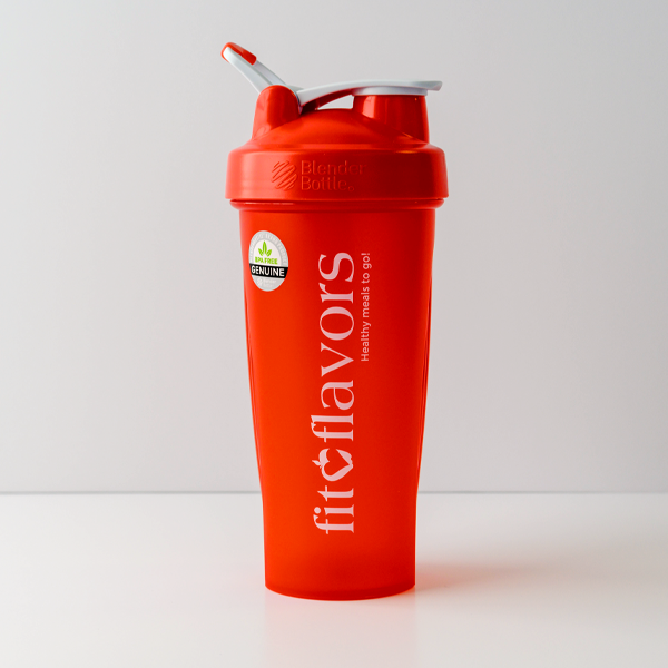 red shaker bottle