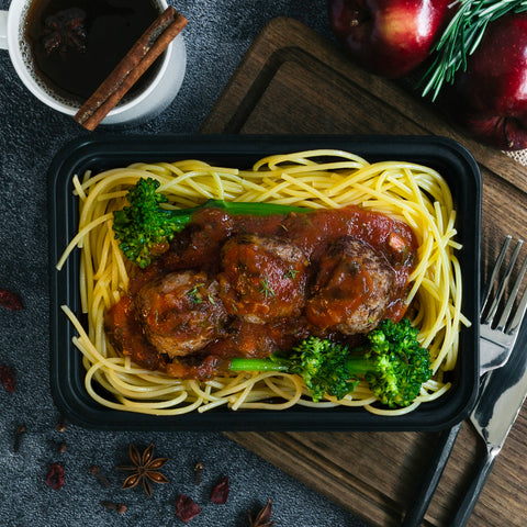 spaghetti and meatballs