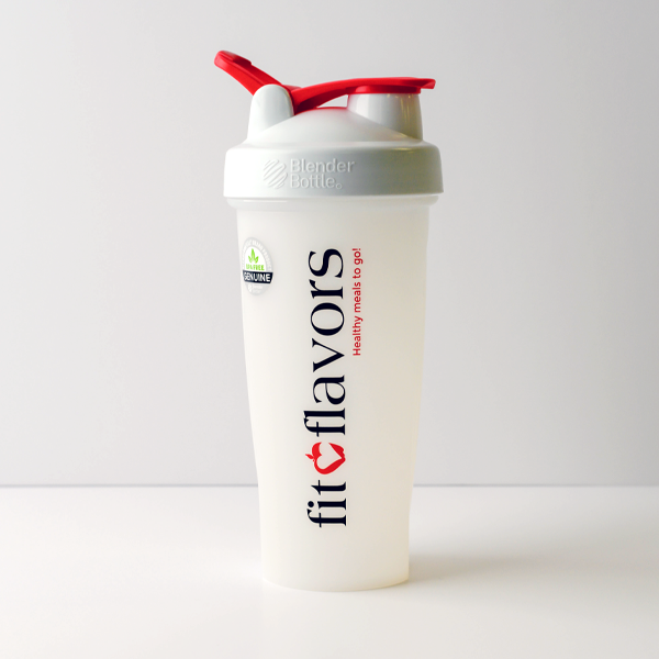 white shaker bottle